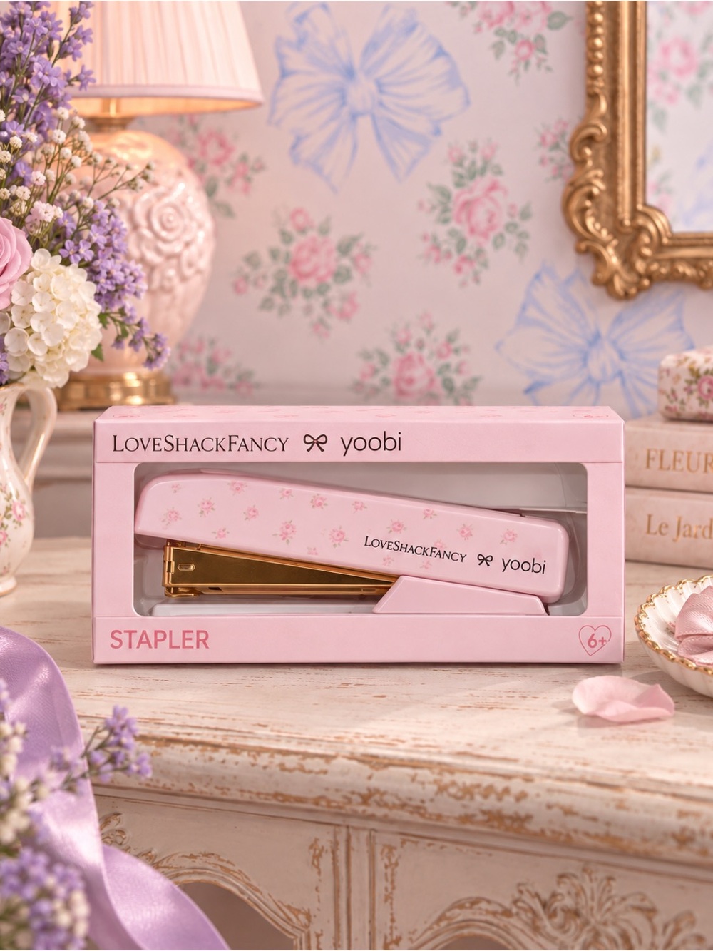 NWT LoveShackFancy x Target x Yoobi Blooming Heirloom Stapler